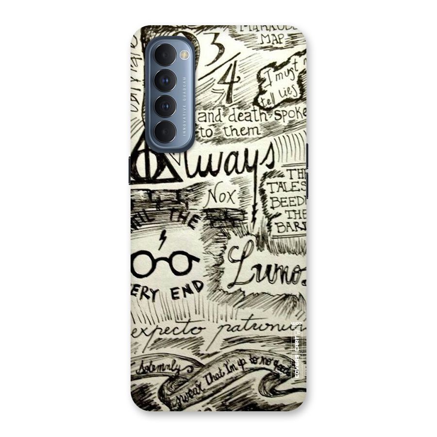 Doodle Art Back Case for Reno4 Pro