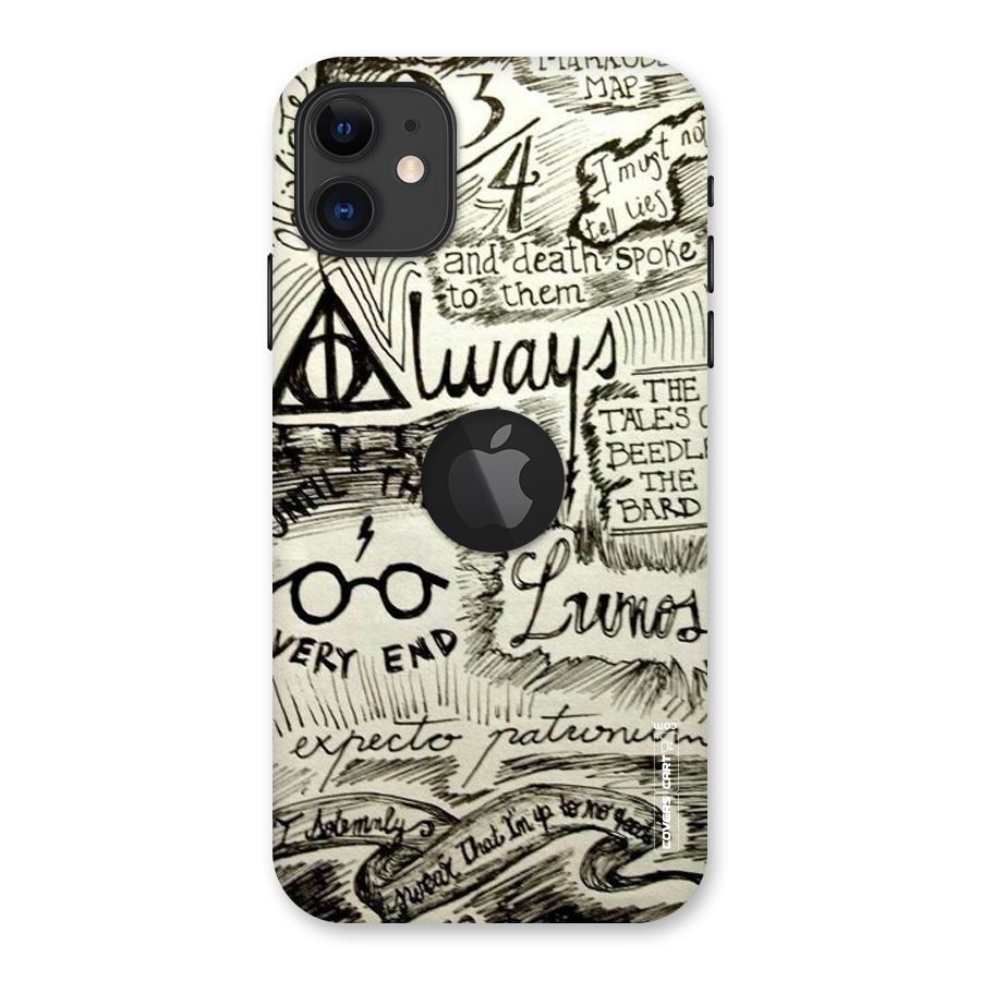 Doodle Art Back Case for iPhone 11 Logo Cut