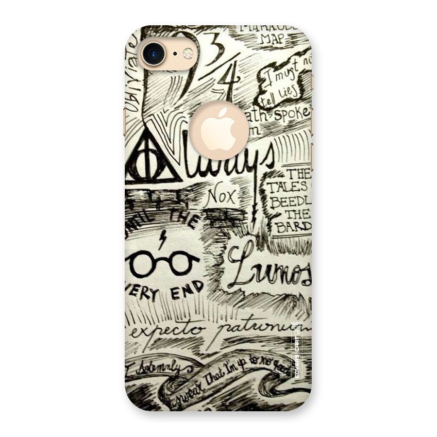 Doodle Art Back Case for iPhone 7 Logo Cut