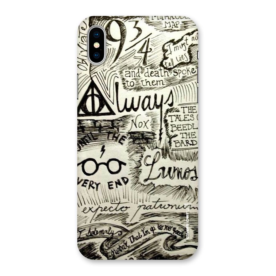 Doodle Art Back Case for iPhone XS