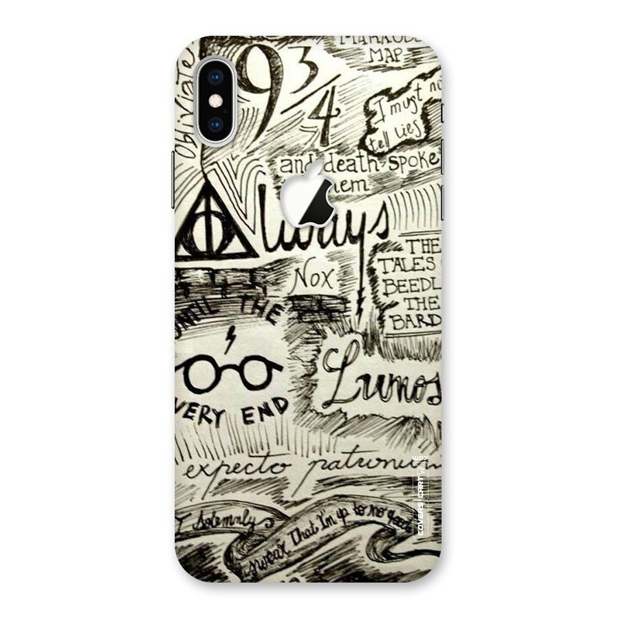 Doodle Art Back Case for iPhone XS Max Apple Cut