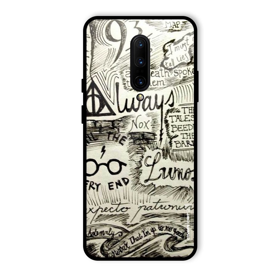 Doodle Art Glass Back Case for OnePlus 7 Pro