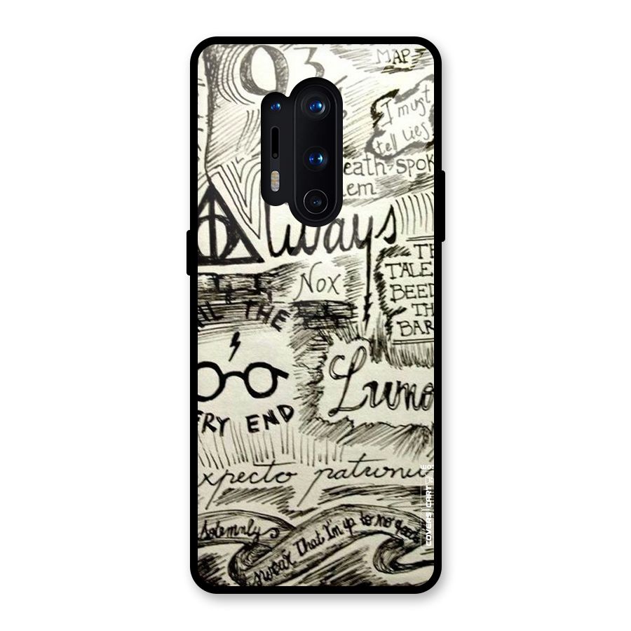 Doodle Art Glass Back Case for OnePlus 8 Pro