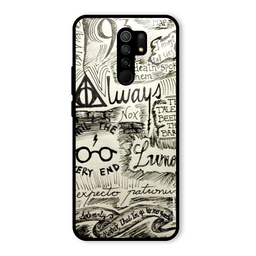 Doodle Art Glass Back Case for Poco M2