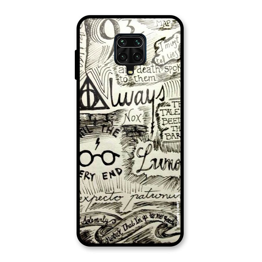 Doodle Art Glass Back Case for Poco M2 Pro