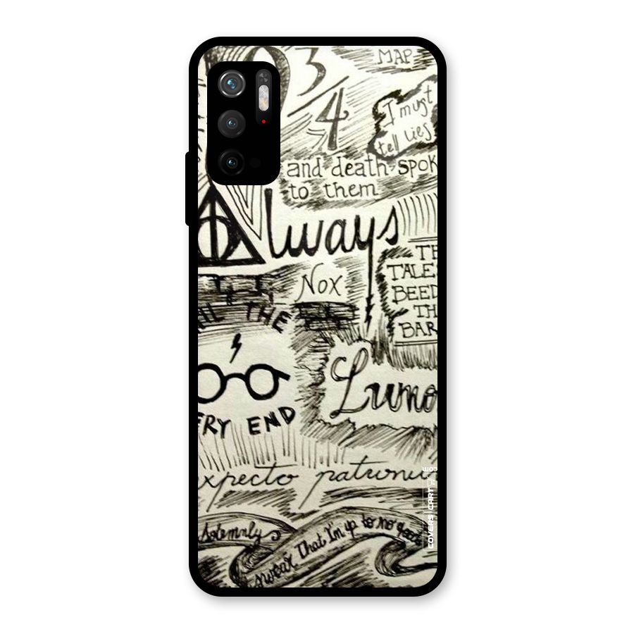 Doodle Art Glass Back Case for Poco M3 Pro 5G