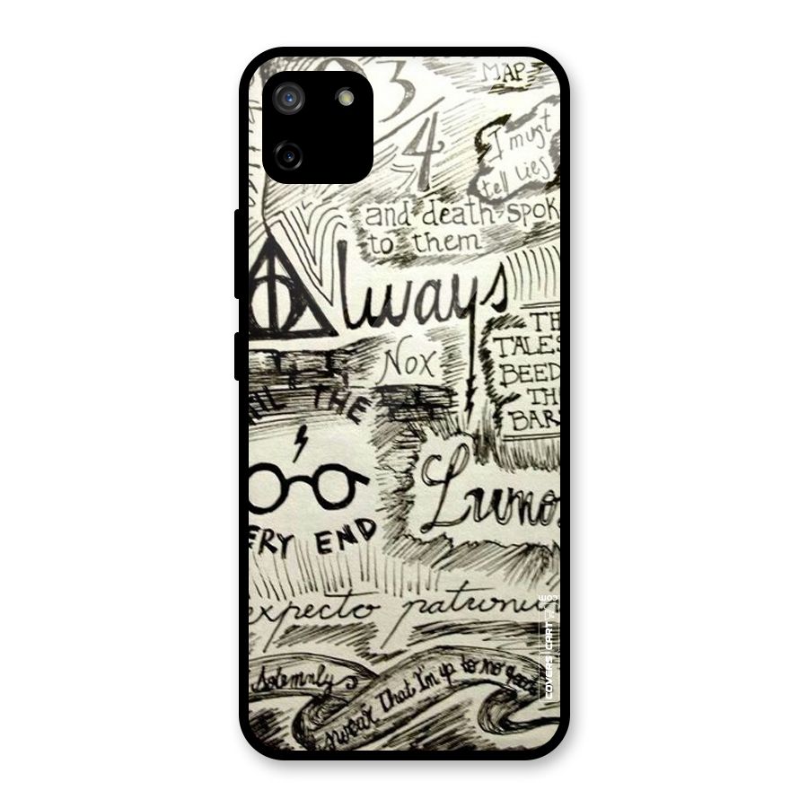 Doodle Art Glass Back Case for Realme C11