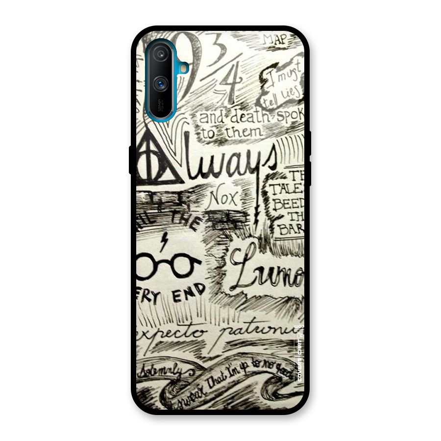 Doodle Art Glass Back Case for Realme C3