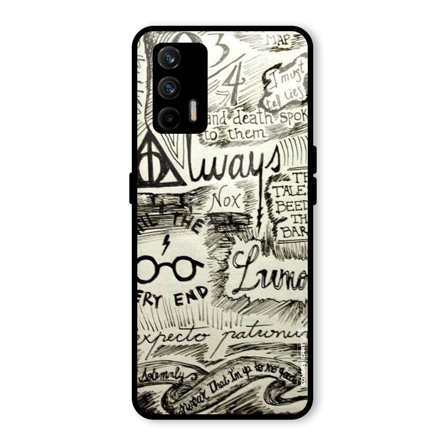 Doodle Art Glass Back Case for Realme GT 5G