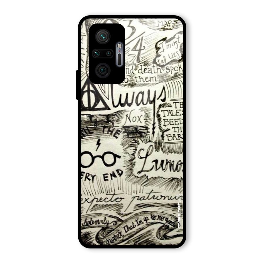 Doodle Art Glass Back Case for Redmi Note 10 Pro Max