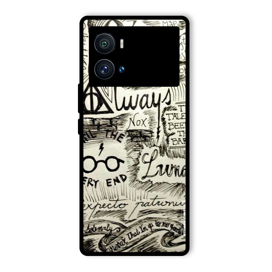 Doodle Art Glass Back Case for Vivo iQOO 9 Pro