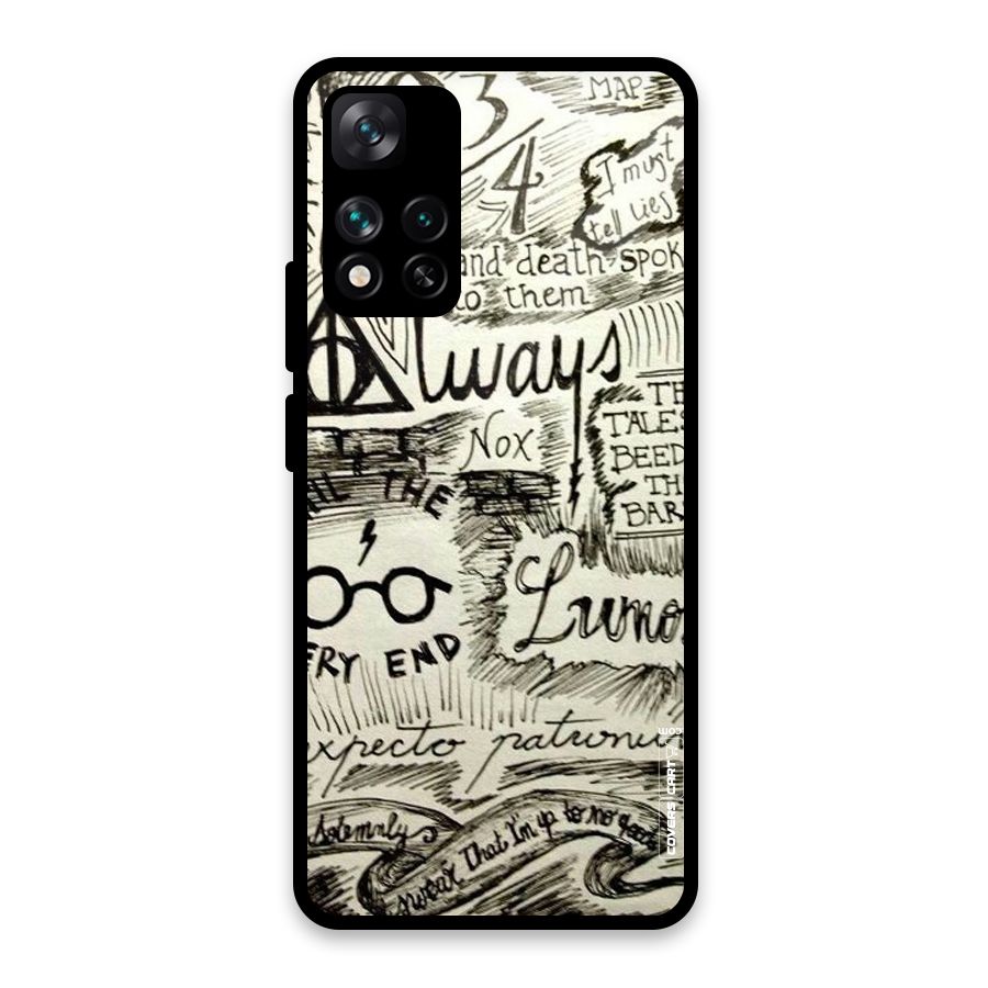 Doodle Art Glass Back Case for Xiaomi 11i HyperCharge 5G