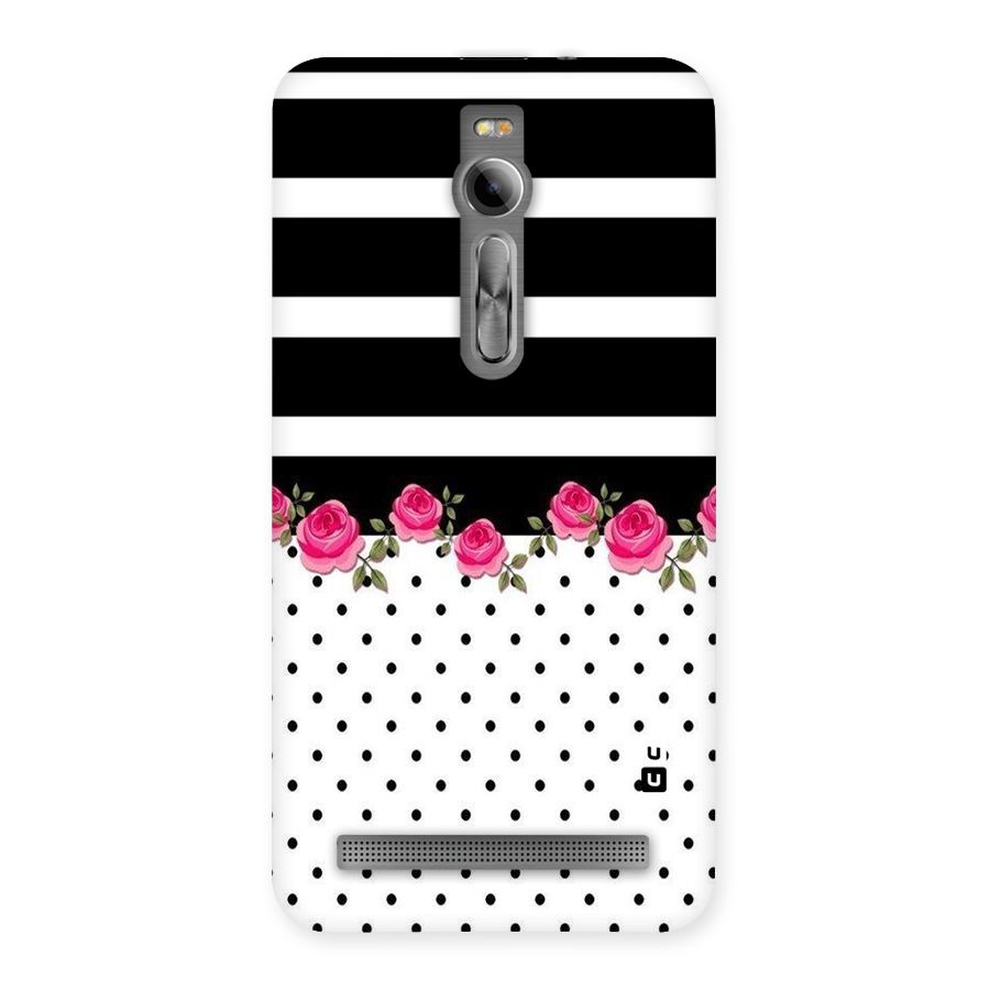 Dots Roses Stripes Back Case for Asus Zenfone 2