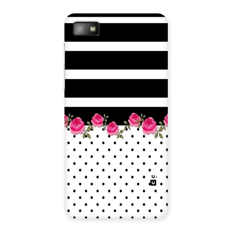 Dots Roses Stripes Back Case for Blackberry Z10