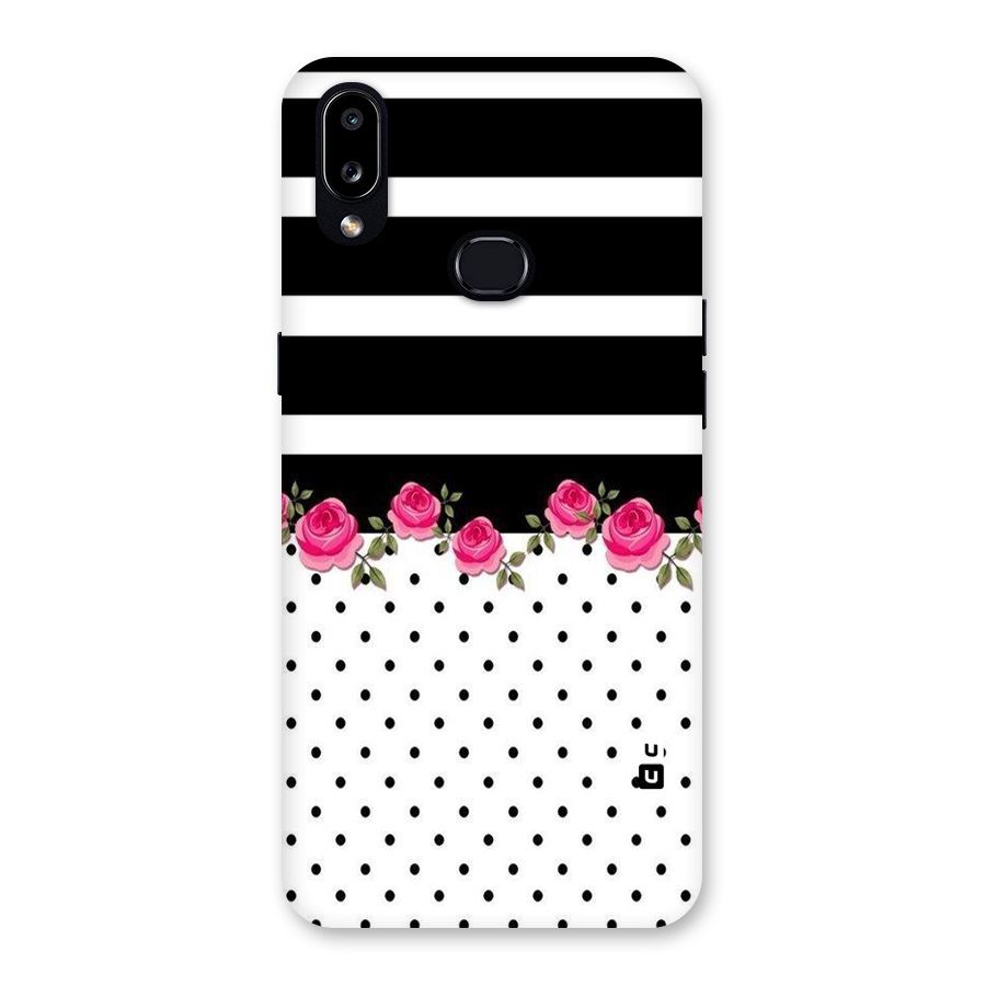 Dots Roses Stripes Back Case for Galaxy A10s