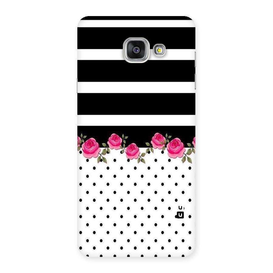 Dots Roses Stripes Back Case for Galaxy A7 2016