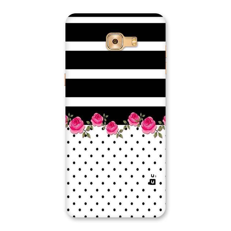 Dots Roses Stripes Back Case for Galaxy C9 Pro