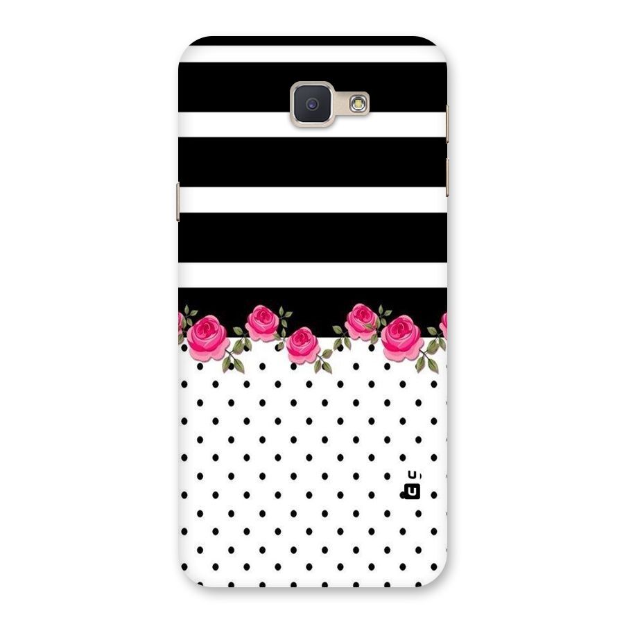 Dots Roses Stripes Back Case for Galaxy J5 Prime