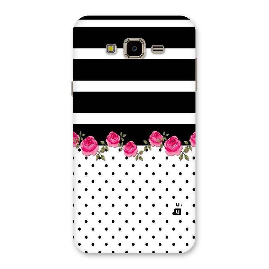 Dots Roses Stripes Back Case for Galaxy J7 Nxt