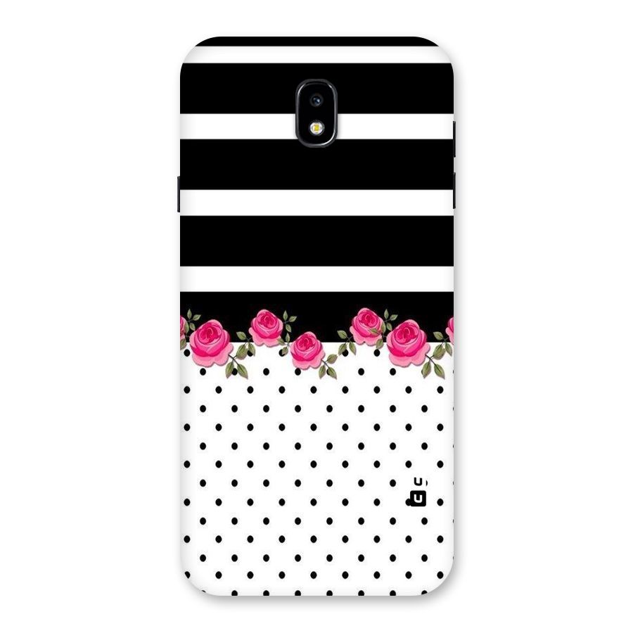 Dots Roses Stripes Back Case for Galaxy J7 Pro
