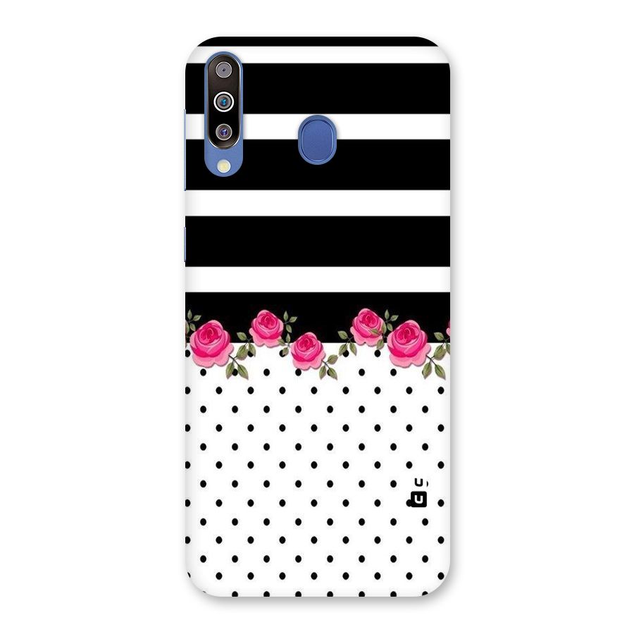Dots Roses Stripes Back Case for Galaxy M30