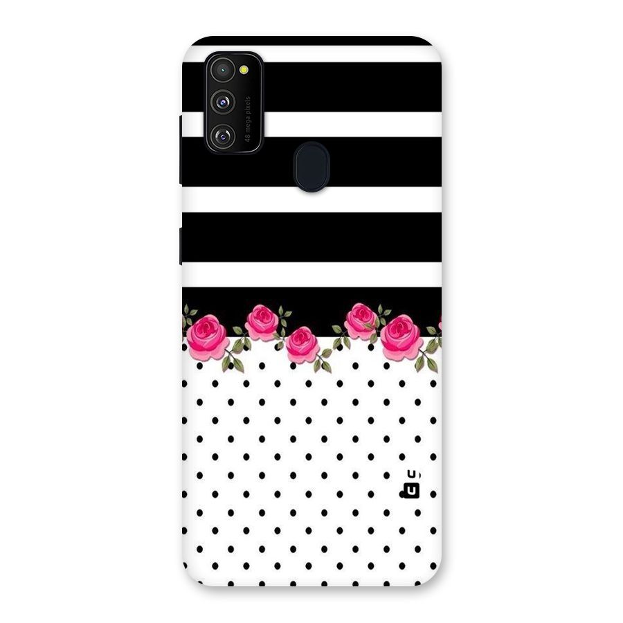 Dots Roses Stripes Back Case for Galaxy M30s