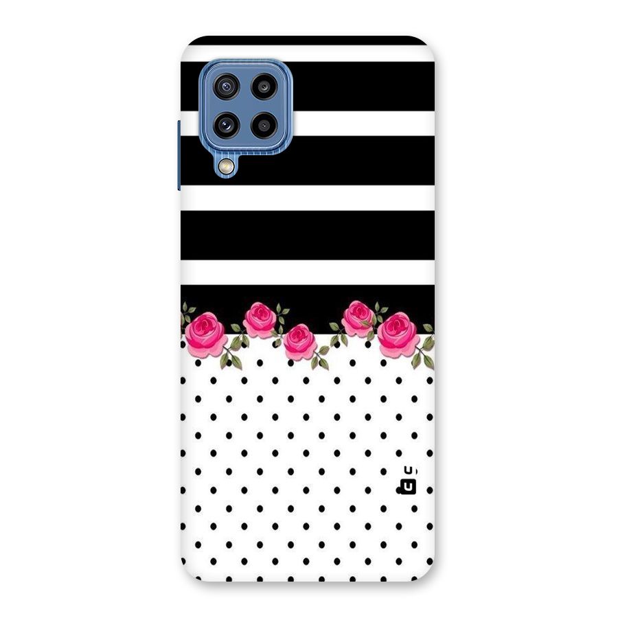 Dots Roses Stripes Back Case for Galaxy M32