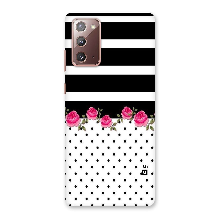 Dots Roses Stripes Back Case for Galaxy Note 20