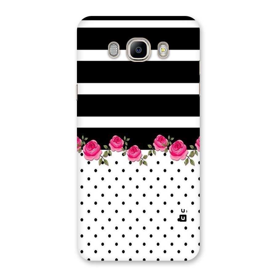Dots Roses Stripes Back Case for Galaxy On8