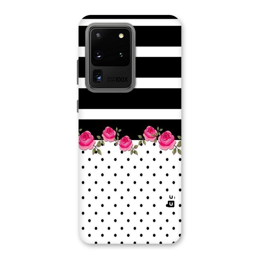 Dots Roses Stripes Back Case for Galaxy S20 Ultra
