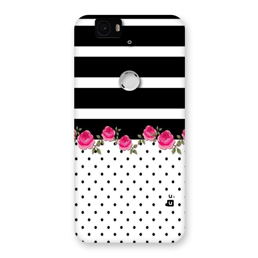 Dots Roses Stripes Back Case for Google Nexus-6P
