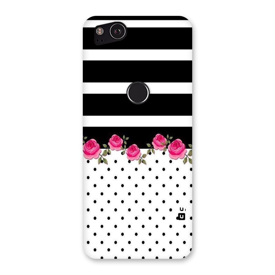 Dots Roses Stripes Back Case for Google Pixel 2