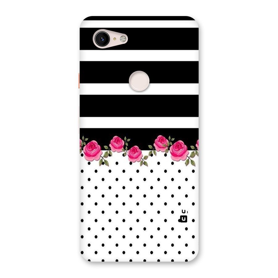 Dots Roses Stripes Back Case for Google Pixel 3 XL
