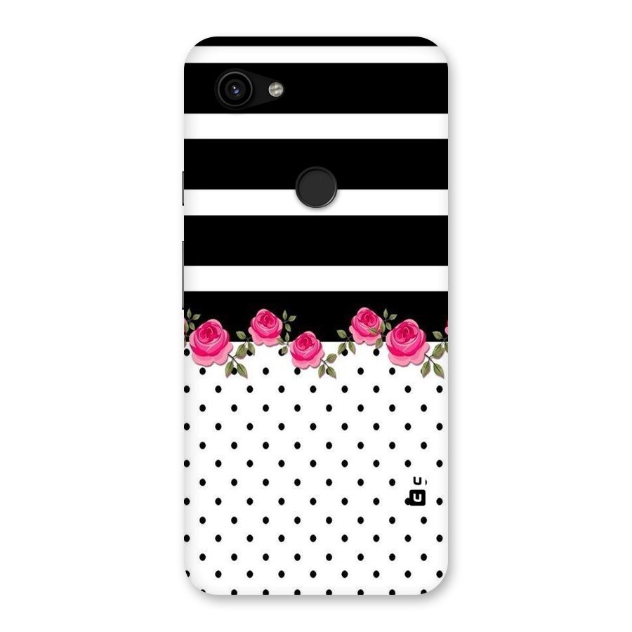 Dots Roses Stripes Back Case for Google Pixel 3a XL
