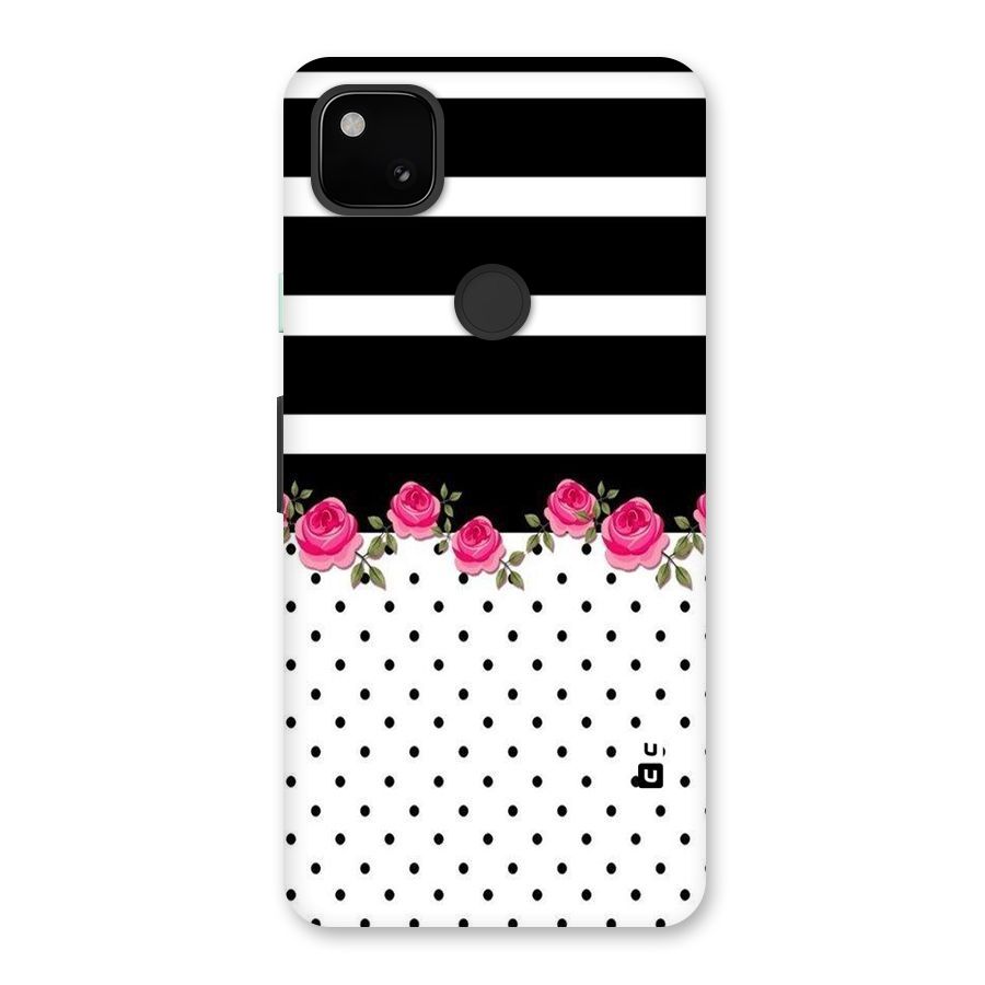 Dots Roses Stripes Back Case for Google Pixel 4a