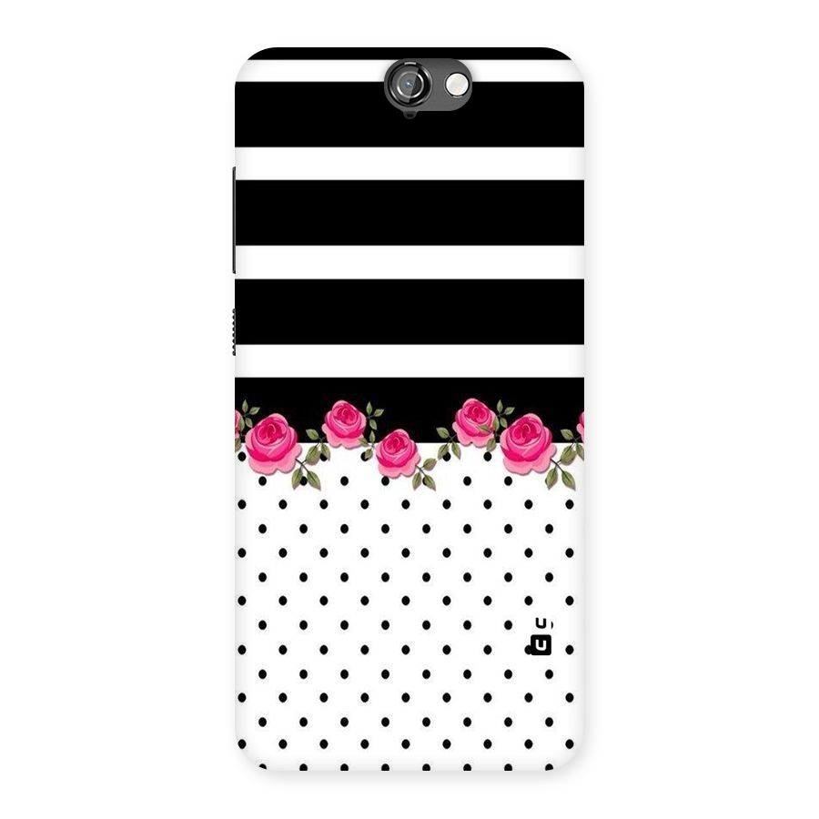Dots Roses Stripes Back Case for HTC One A9