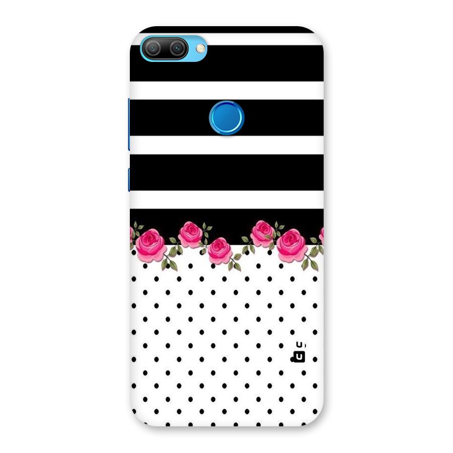 Dots Roses Stripes Back Case for Honor 9N