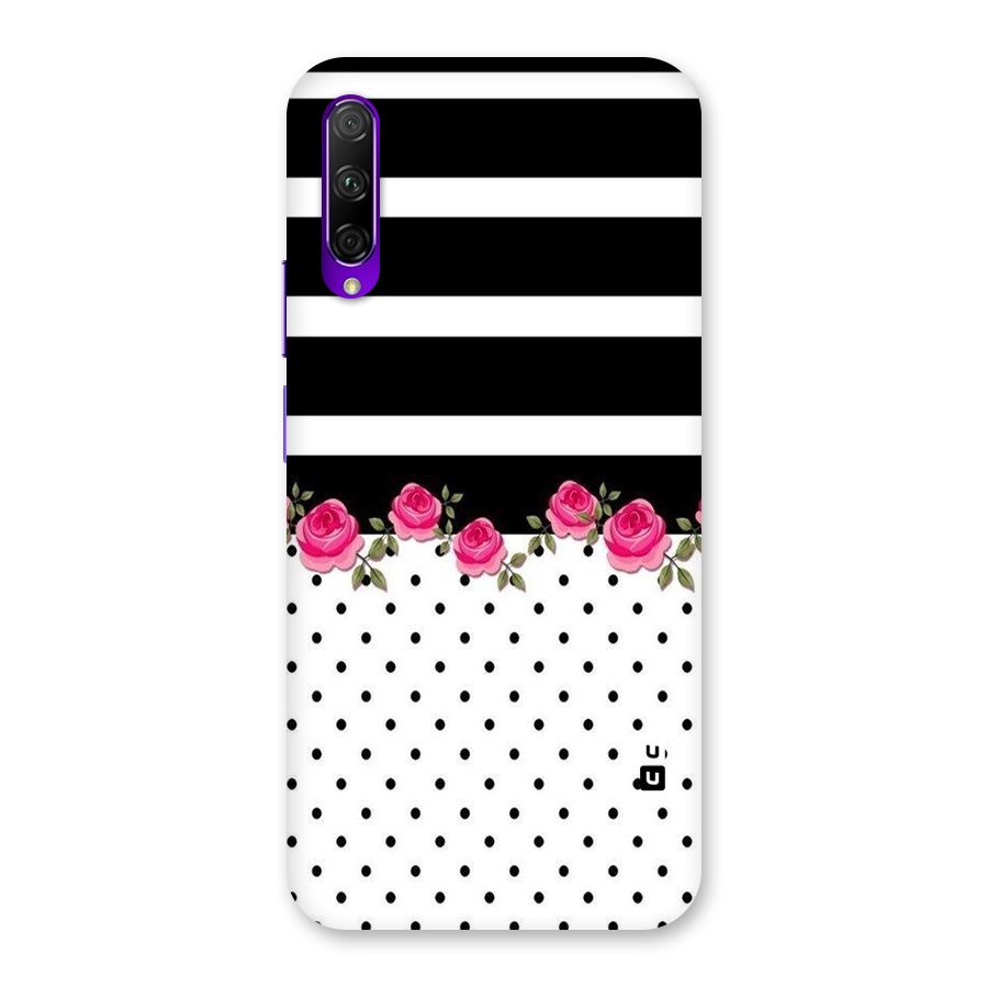 Dots Roses Stripes Back Case for Honor 9X Pro