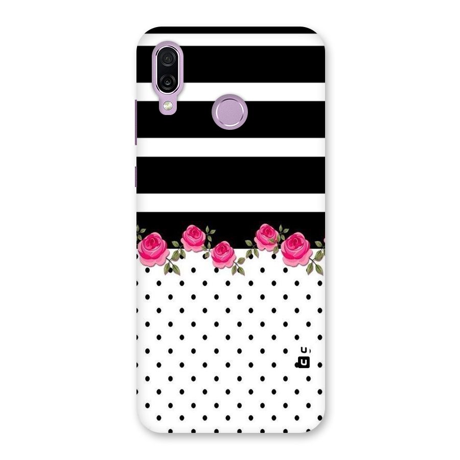 Dots Roses Stripes Back Case for Honor Play
