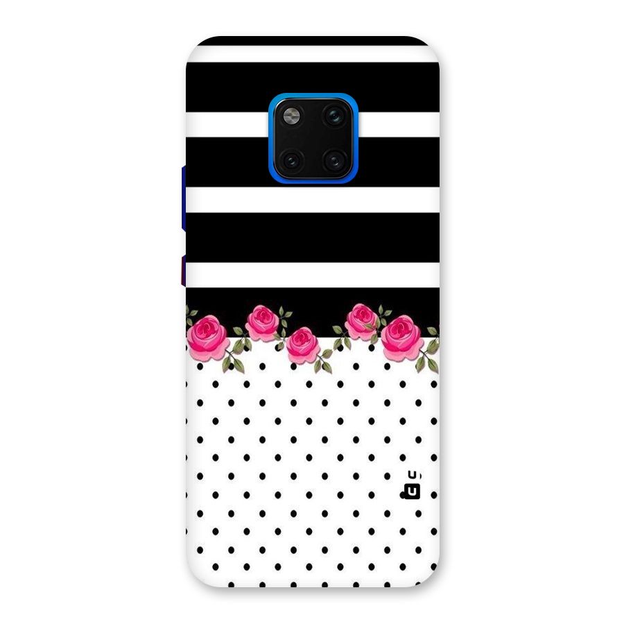 Dots Roses Stripes Back Case for Huawei Mate 20 Pro