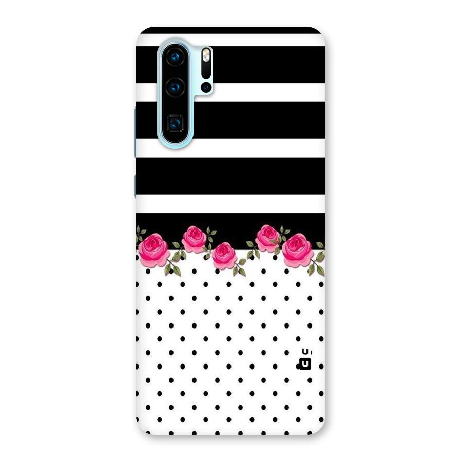 Dots Roses Stripes Back Case for Huawei P30 Pro