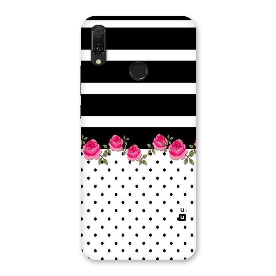 Dots Roses Stripes Back Case for Huawei Y9 (2019)