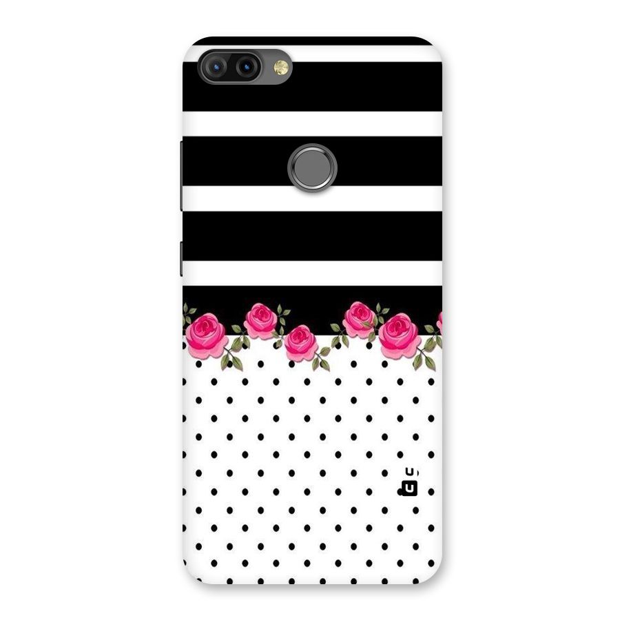 Dots Roses Stripes Back Case for Infinix Hot 6 Pro