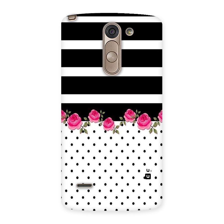 Dots Roses Stripes Back Case for LG G3 Stylus