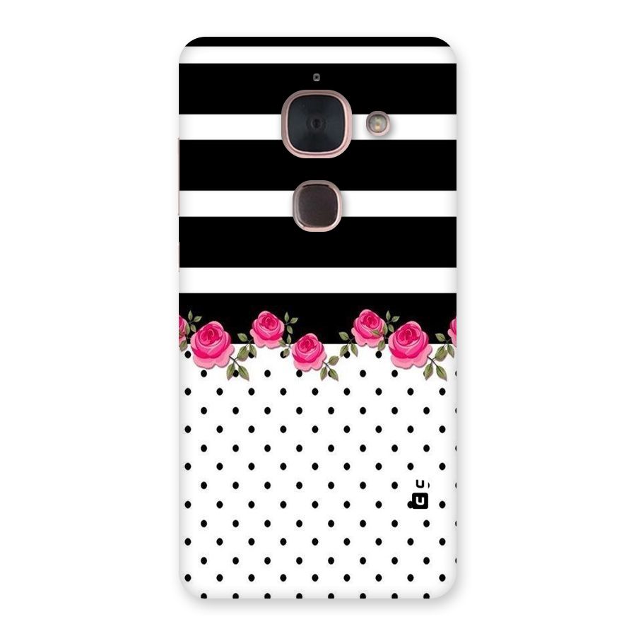 Dots Roses Stripes Back Case for Le Max 2