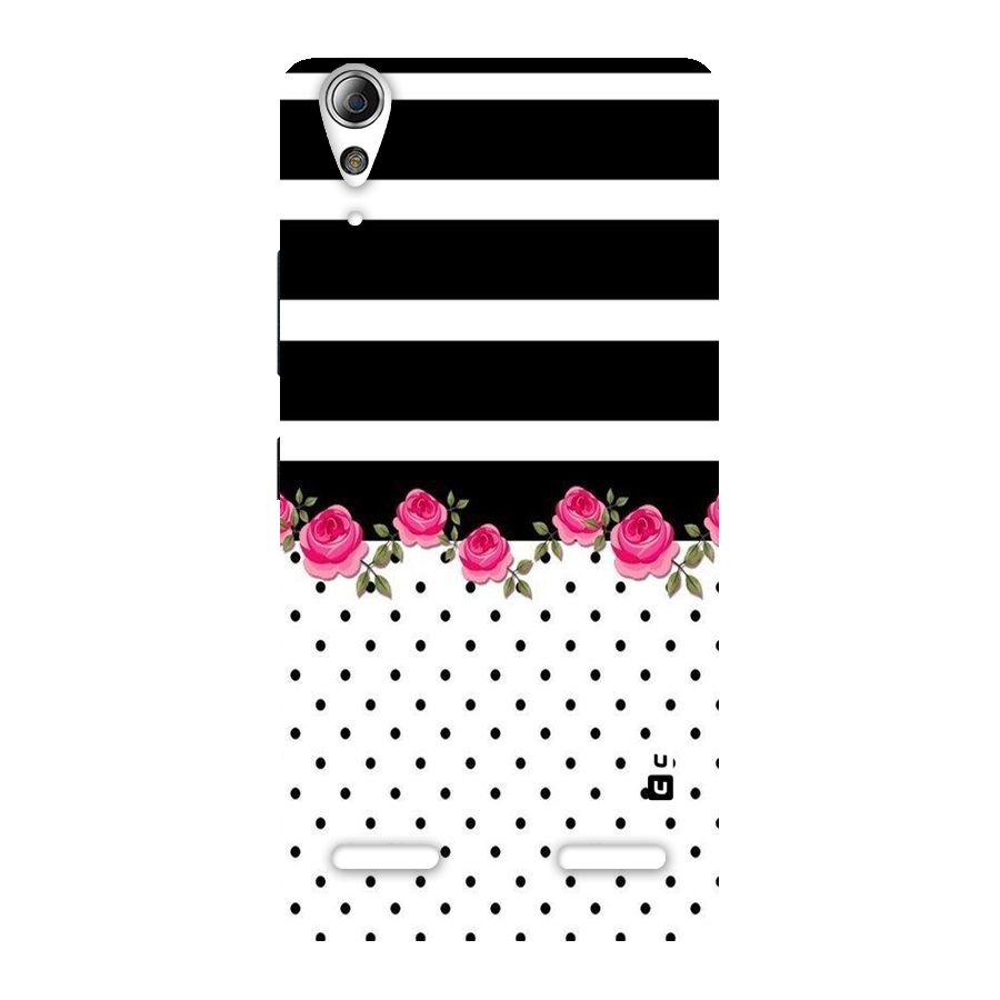 Dots Roses Stripes Back Case for Lenovo A6000