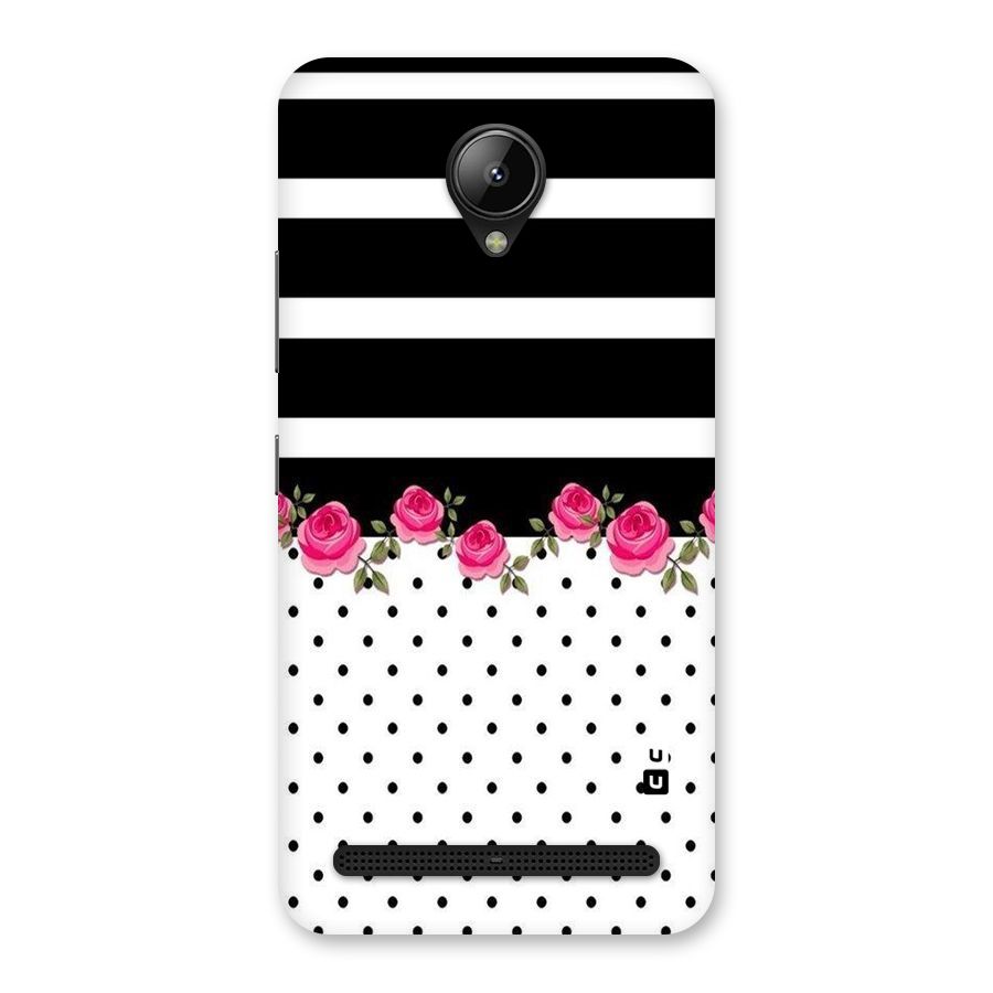 Dots Roses Stripes Back Case for Lenovo C2