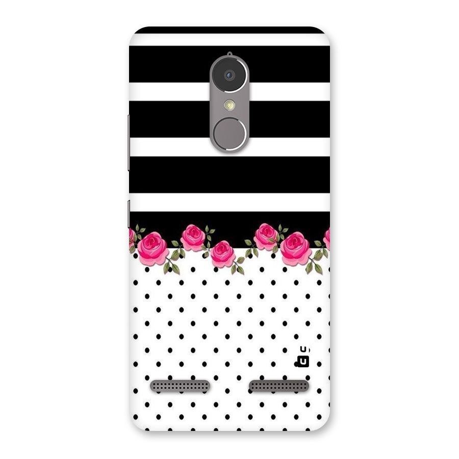 Dots Roses Stripes Back Case for Lenovo K6