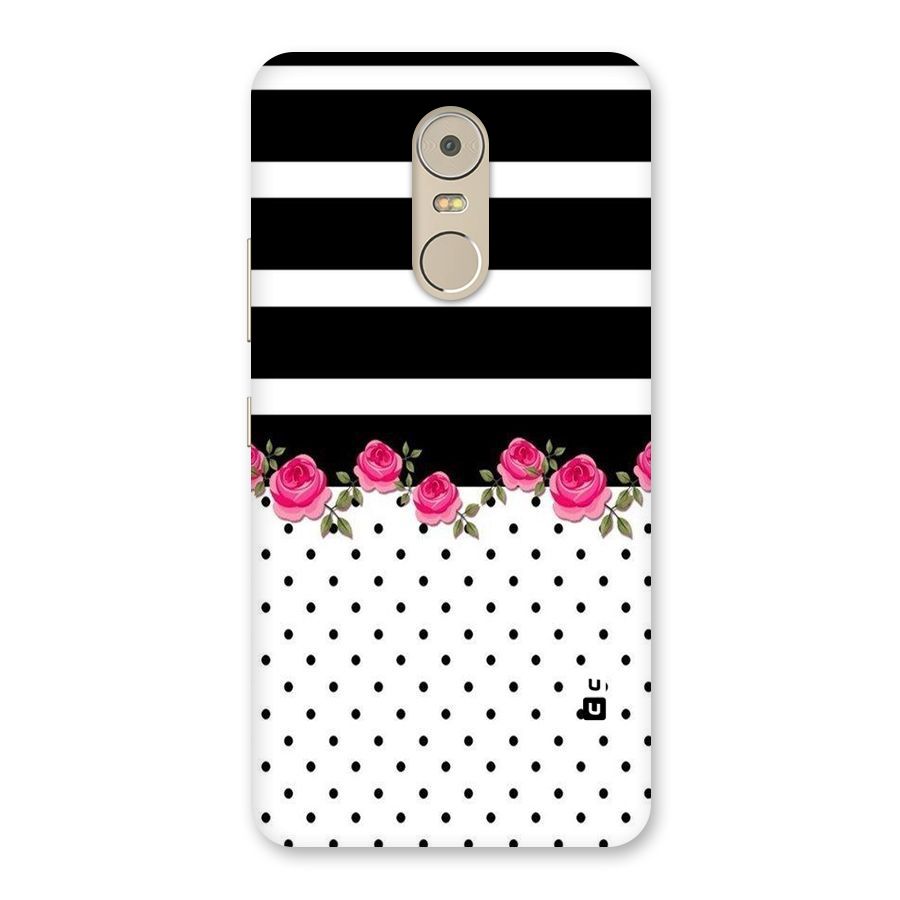 Dots Roses Stripes Back Case for Lenovo K6 Note