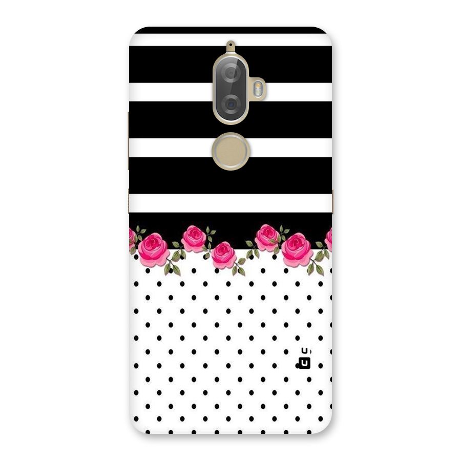 Dots Roses Stripes Back Case for Lenovo K8 Plus